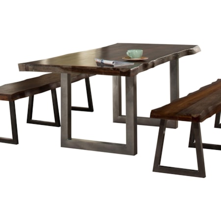 Natural Sheesham Wood Dining Table