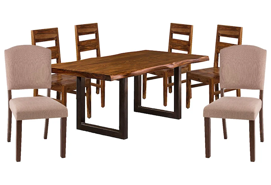Emerson Table, 4 Chairs, 2 Upholstered Chair by Hillsdale at Johnny Janosik
