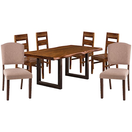 Table, 4 Chairs, 2 Upholstered Chair