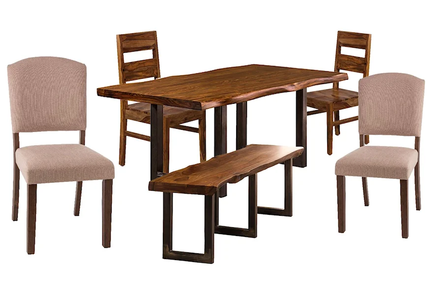 Emerson Table, 2 Chairs, 2 Upholstered Chair, Bench by Hillsdale at Johnny Janosik