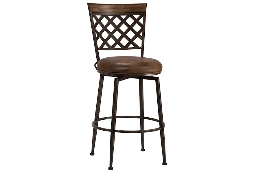 Greenfield Swivel Bar Stool by Hillsdale at Johnny Janosik