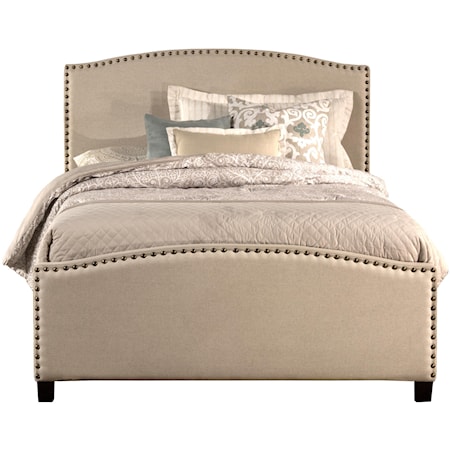 Queen Bed Set with Rails