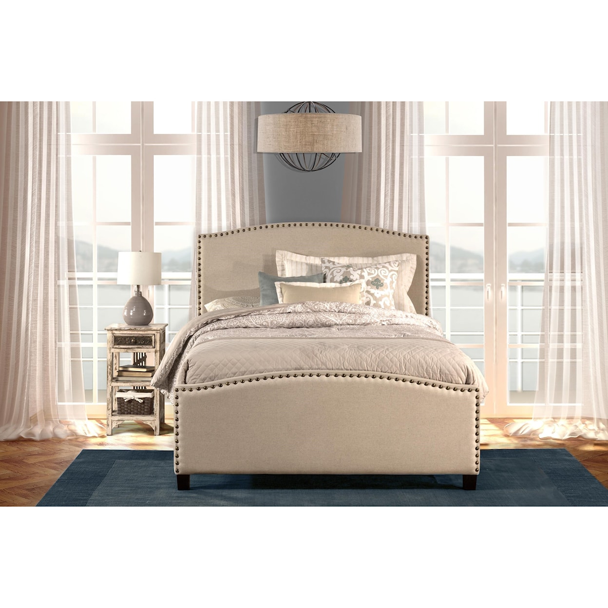 Hillsdale Kerstein Queen Bed Set with Rails