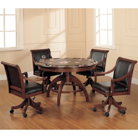 5 Piece Game Table and Chairs Set