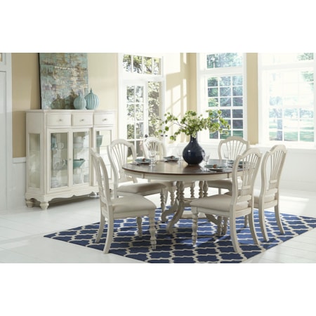 7 Piece Round Dining Set