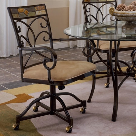 Dining Chair with Casters