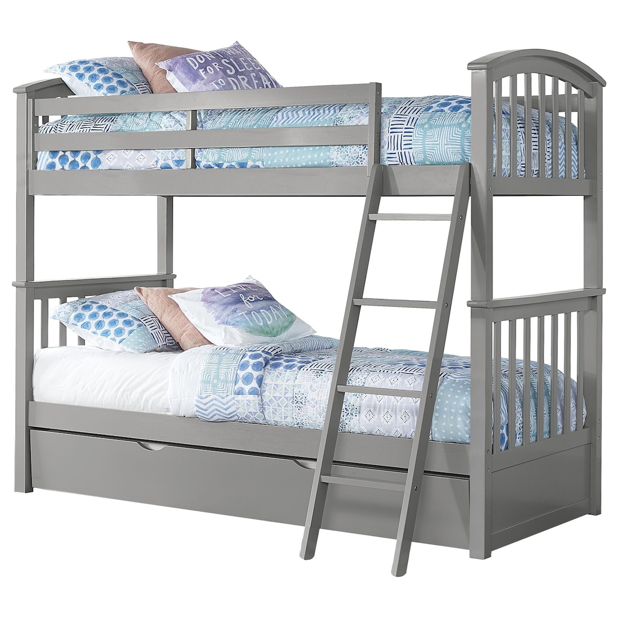 Hillsdale Schoolhouse Twin Bunk Bed w/ Trundle