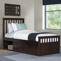 Marley Mission Twin Captains Bed