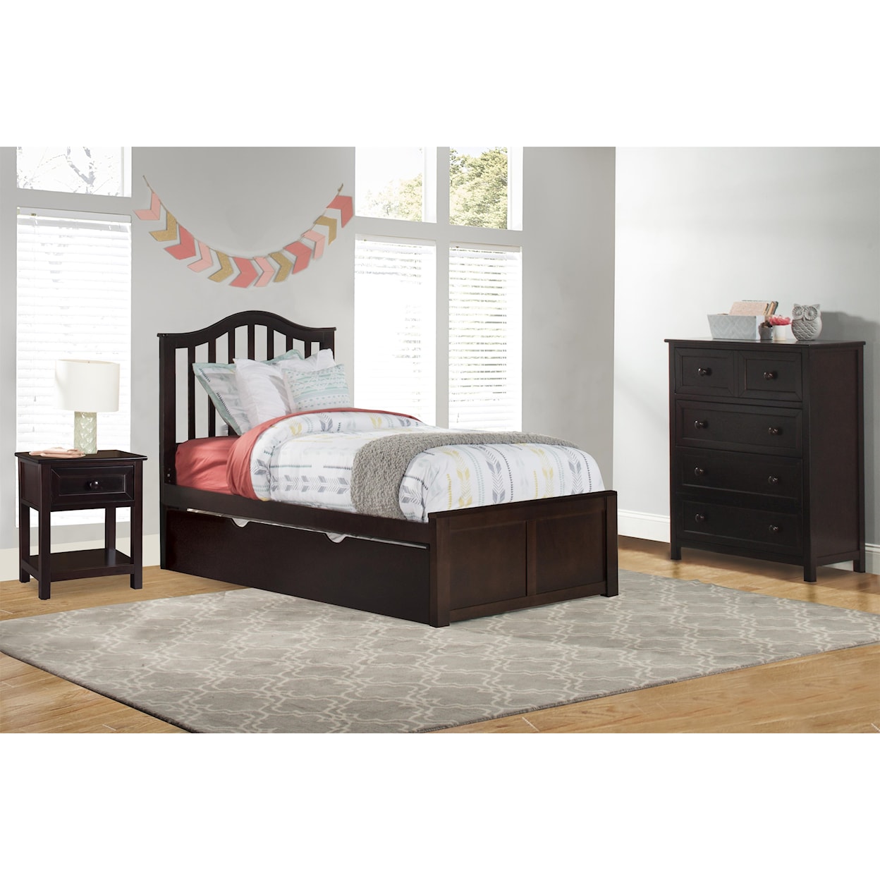 Hillsdale Schoolhouse Twin Bed w/ Trundle