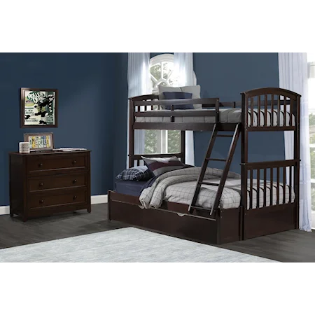 Twin/Full Bunkbed w/ Trundle