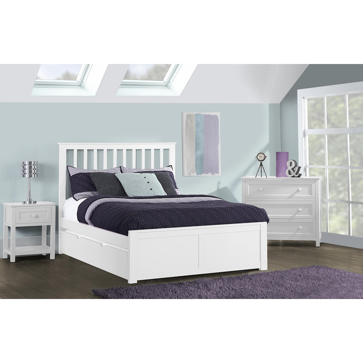 Hillsdale Schoolhouse Full Trundle Bed