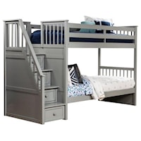 TWIN OVER TWIN STAIR BUNK