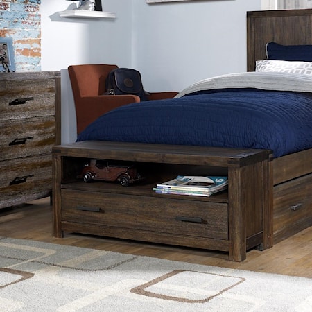 Youth Bed End Storage Bench