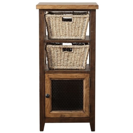 Basket Stand with Two Baskets