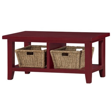 Blanket Bench with Baskets
