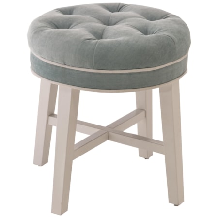 Sophia Vanity Stool with Fabric Seat