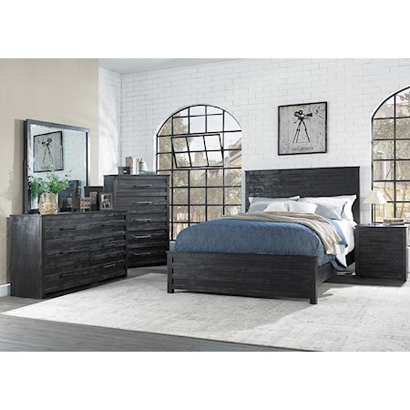 Queen Bed, Dresser, Mirror, Nightstand