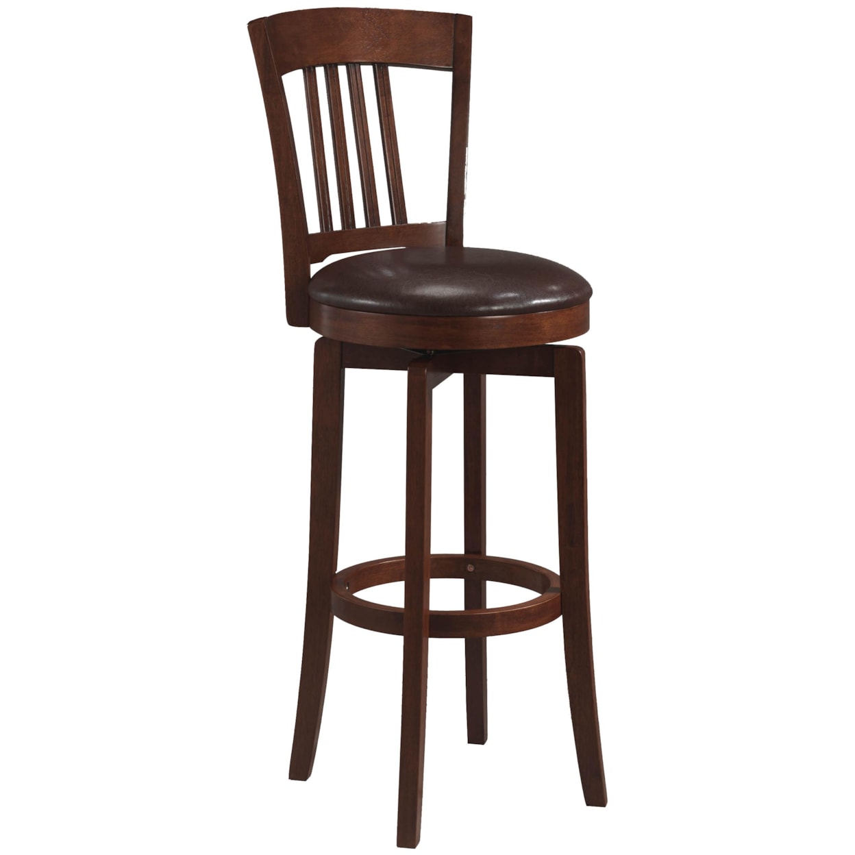 Hillsdale Wood Stools 30" Bar Height Canton Swivel Stool