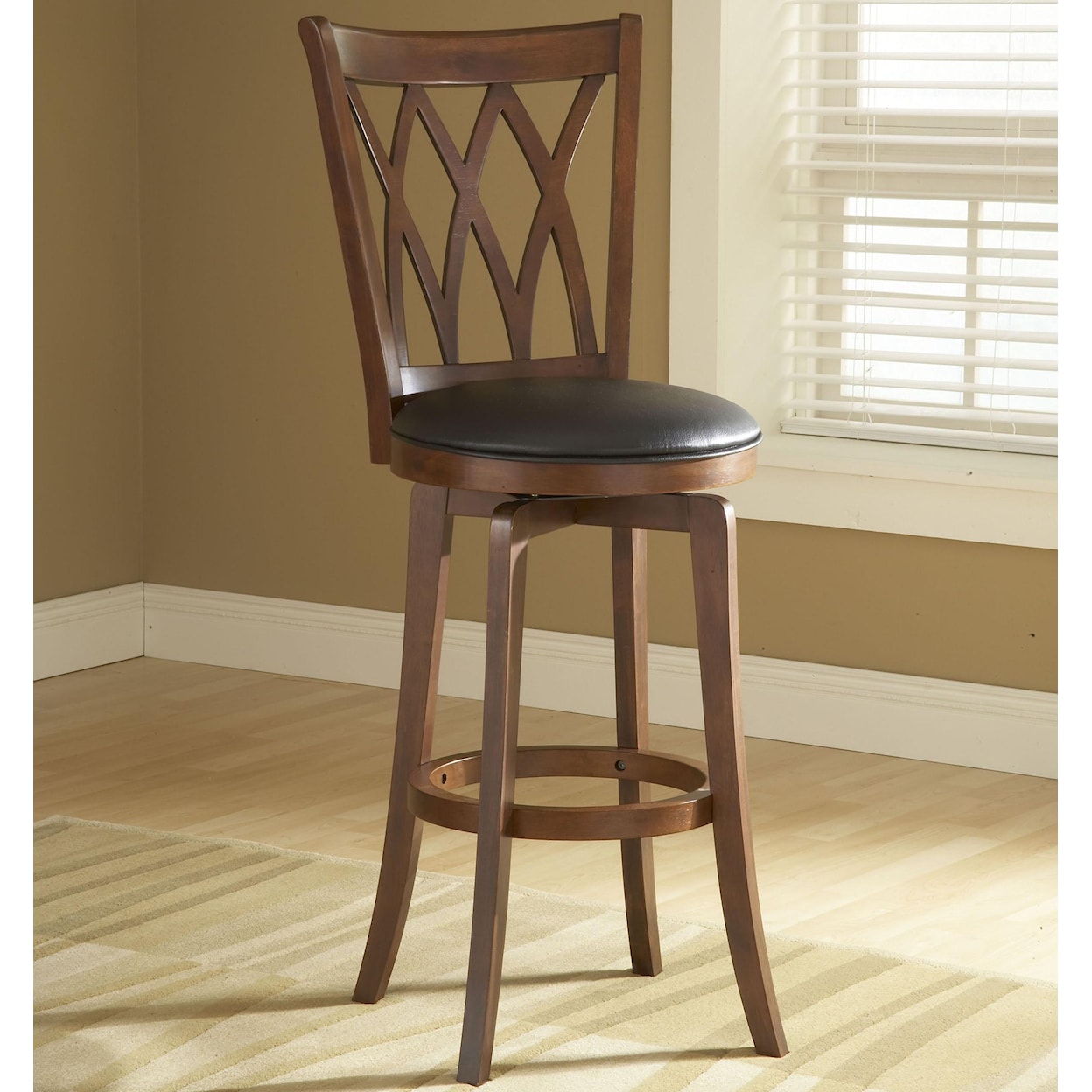 Hillsdale Wood Stools 24" Counter Height Mansfield Swivel Stool