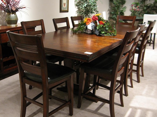 9 Piece Counter Table and Chair Set