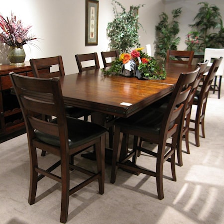 9 Piece Counter Table and Chair Set