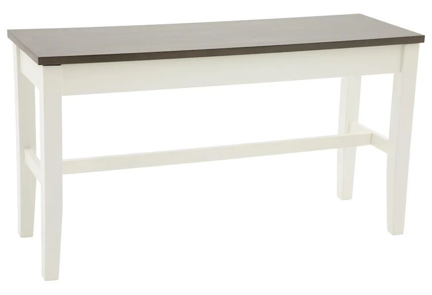 Carey White Carey Counter Height Storage Bench by HH at Walker's Furniture