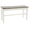 HH Carey White Carey Counter Height Storage Bench