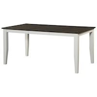 Rectangular Table with Tapered Legs