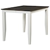 HH Carey White Square Counter Height Pub Table