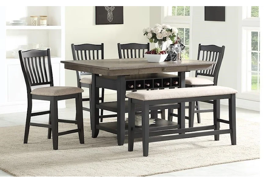 Baytown 6 Piece Dining Set by HH at Walker's Furniture