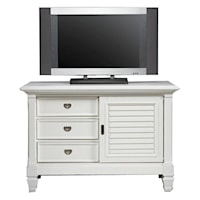 3-Drawer Entertainment Chest with Side Cabinet