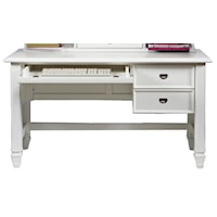 Desk with Keyboard Rollout Drawer and 2 Storage Drawers