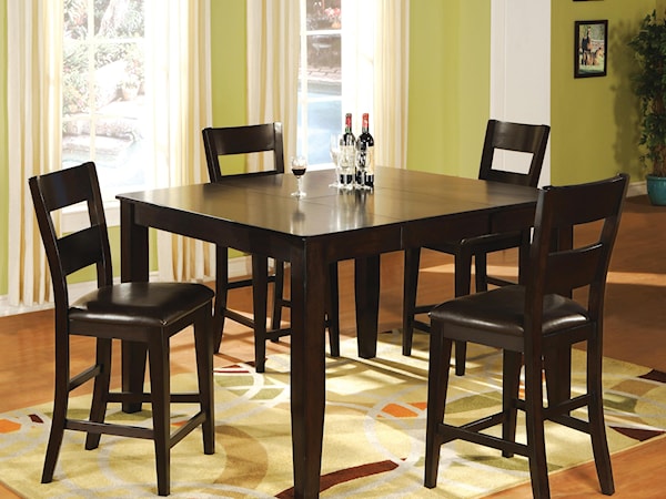 5 Piece Counter Table and Chair Dining Set 