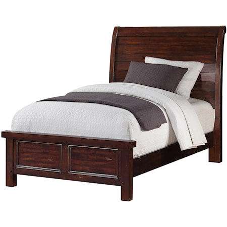 TWIN SLEIGH BED