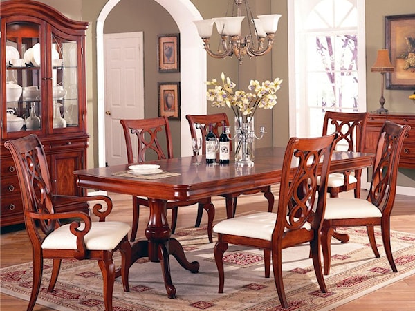 Rectangular Dining Table with Chair