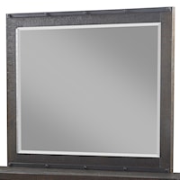 Mirror with Beveled Glass and Metal Accents