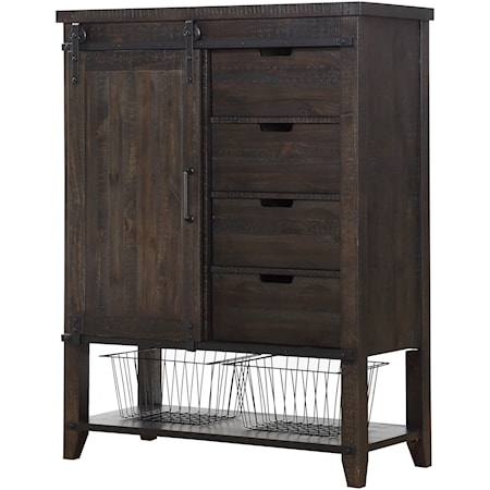 Gentleman's Chest with Metal Baskets