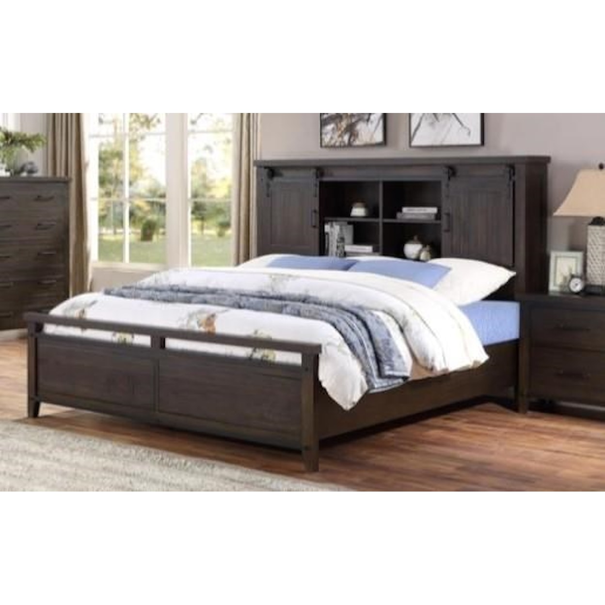 HH Durango Queen Bookcase Bed