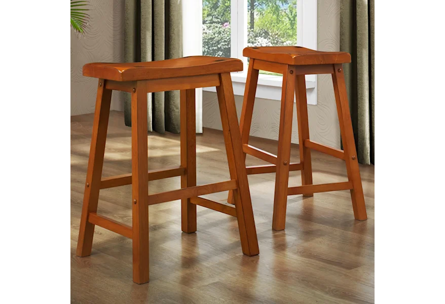 5302 24 Inch Stool by Homelegance Furniture at Del Sol Furniture