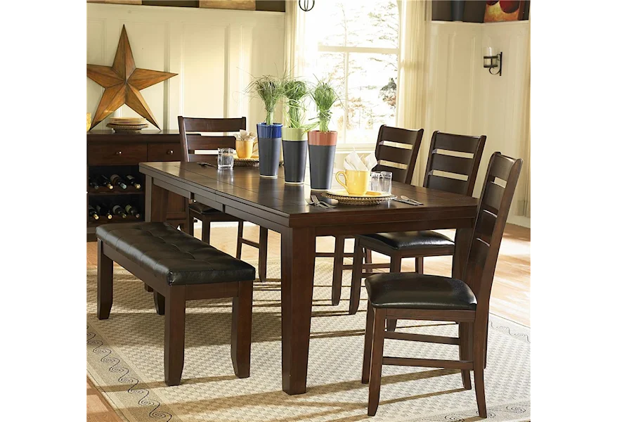 Ameillia Six Piece Dining Set by Homelegance at Z & R Furniture