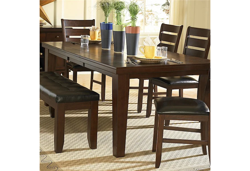 Ameillia Dining Table, Dark Oak Finish by Homelegance at Z & R Furniture