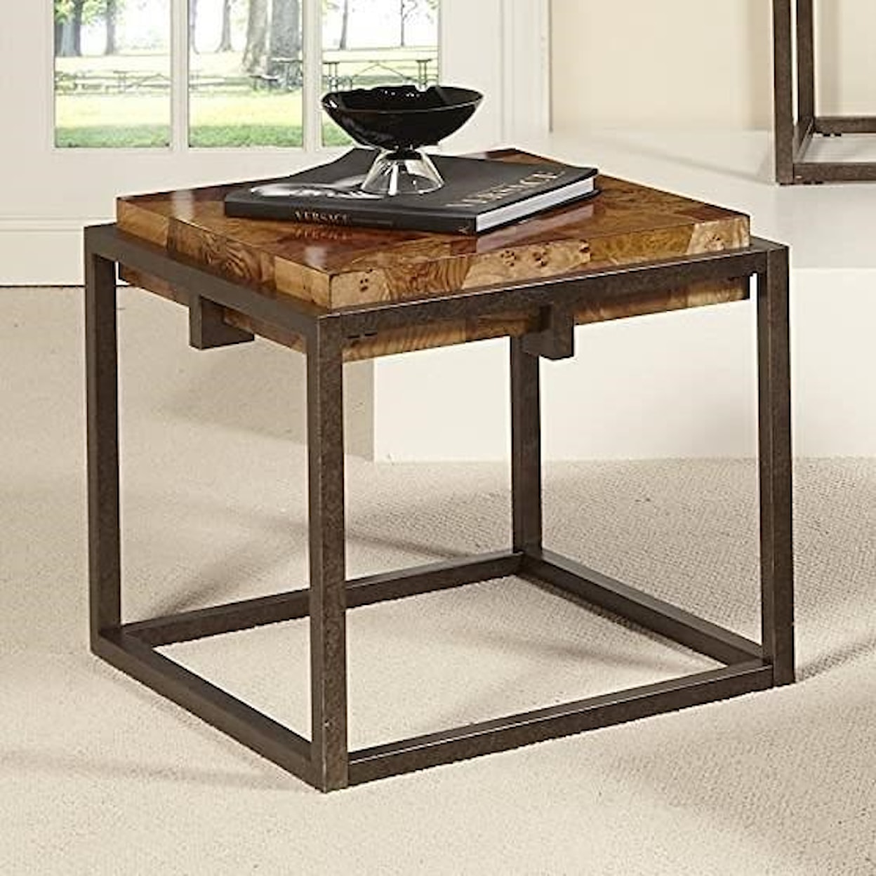 Home Insights Ravenna Burl Wood End Table