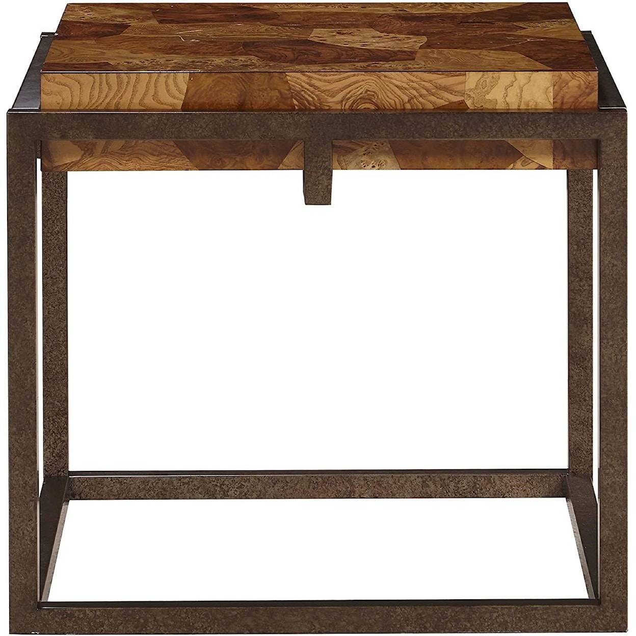 Home Insights Ravenna Burl Wood End Table