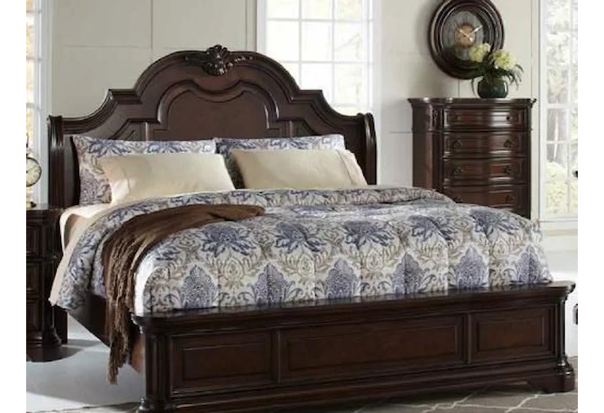 Alexandria King Sleigh Bed by Home Insights at Royal Furniture