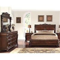 5 Piece Elizabeth Sleigh Bed Group