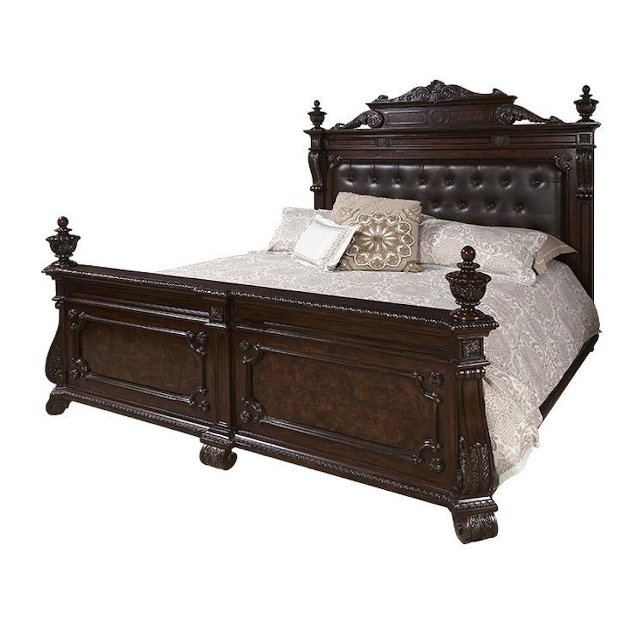 Home Insights Vintage Genevieve Upholstered King Bed