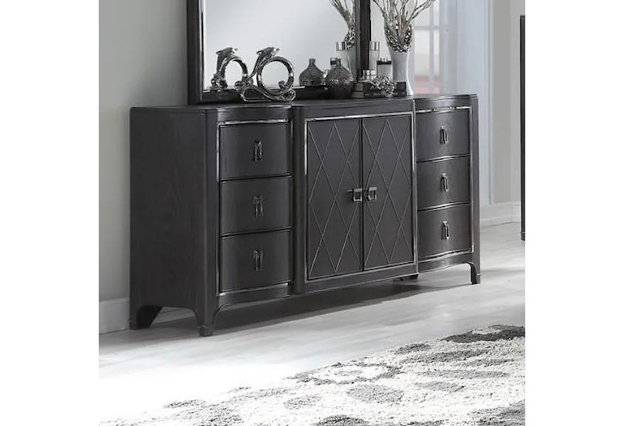 Harbor Town Dresser with Doors by Home Insights at Royal Furniture
