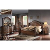 Home Insights Pantheon King Bed with Metal Inserts