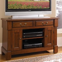 TV Stand with Shelf, 2 Storage Drawers and 2 Storage Cabinets