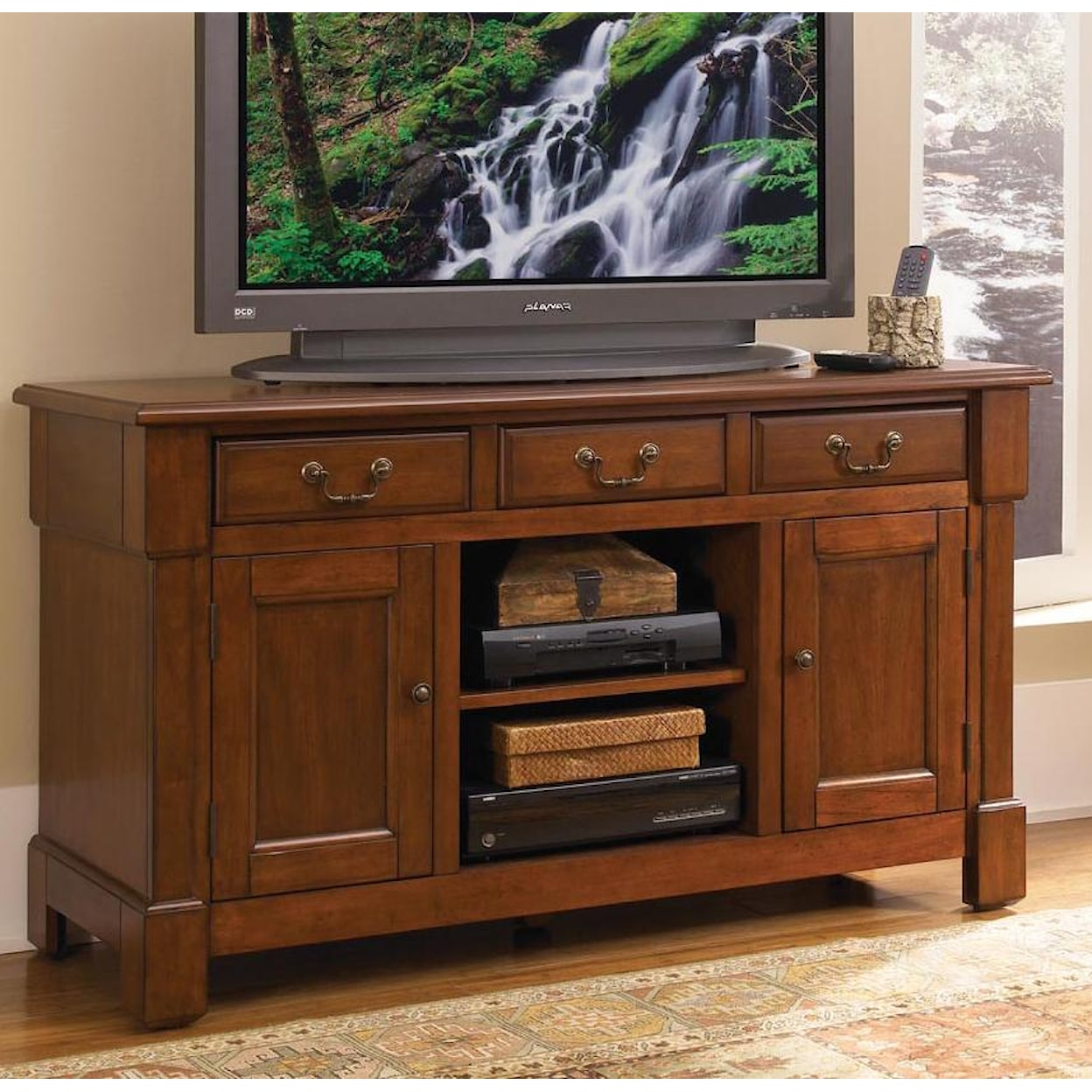 Homestyles Aspen TV Credenza Stand